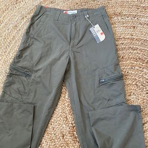 high rise cargo pants